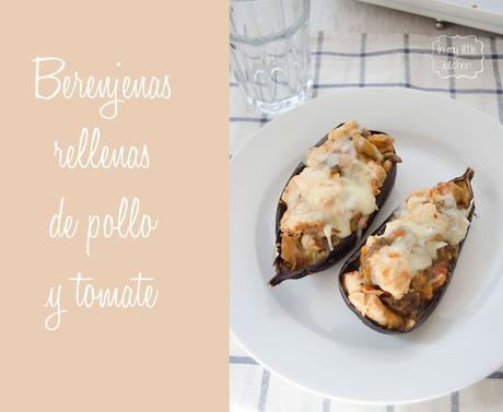 Berenjenas rellenas de pollo y tomate