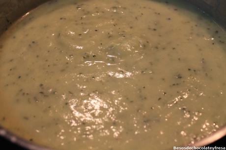 Pure de calabacín y puerro