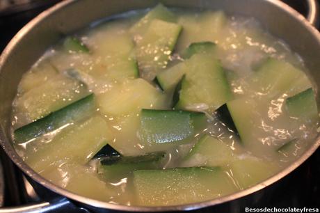 Pure de calabacín y puerro