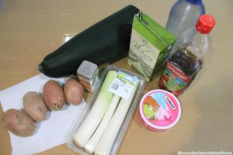 Pure de calabacín y puerro