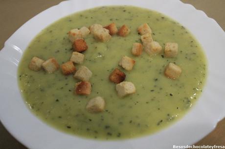 Pure de calabacín y puerro