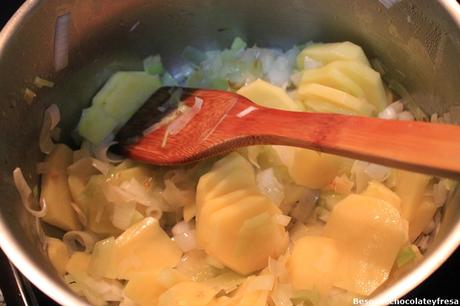 Pure de calabacín y puerro