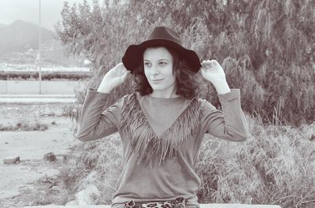 Fringed dress Fringes and animal print (15)