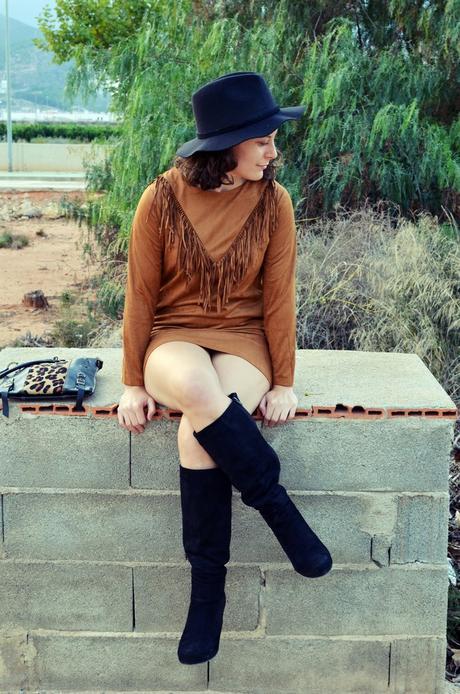 Fringed dress Fringes and animal print (11)