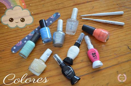 ♔ Manimonday - Uñas de cielo/ Nail Art ❀