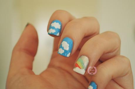 ♔ Manimonday - Uñas de cielo/ Nail Art ❀