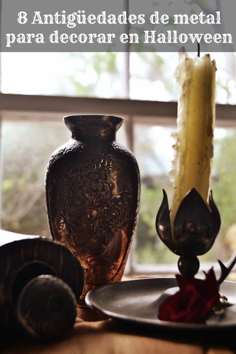 halloween, día de todos los santos, decoración, antigüedades, metal, ideas
