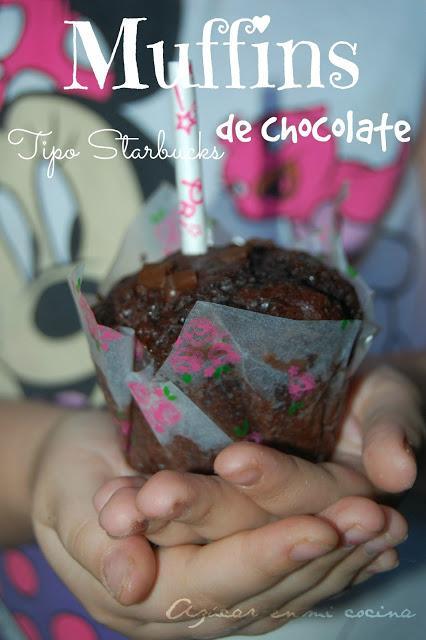 Muffins de chocolate, Tipo Starbucks