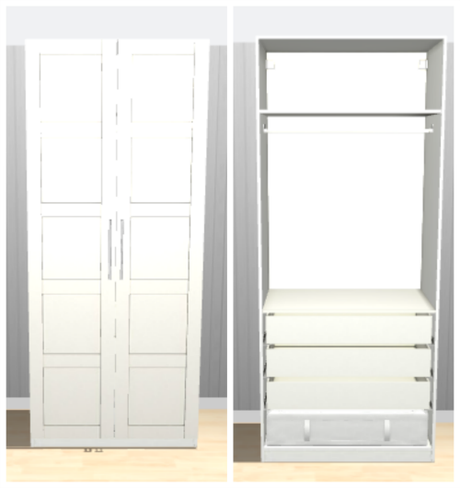 Decorar la habitación de mi bebé – II armario PAX ikea