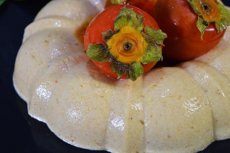 Bavaroise de caqui. Participo en el Reto de Octubre de Cocineros del Mundo