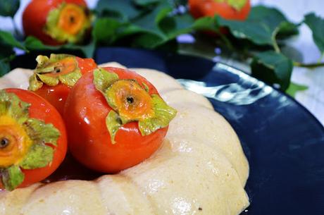 Bavaroise de caqui. Participo en el Reto de Octubre de Cocineros del Mundo