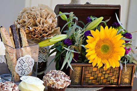 Girasoles y Pompones.