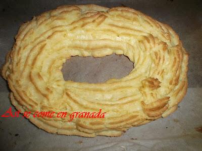 Tarta Paris-Brest sin gluten