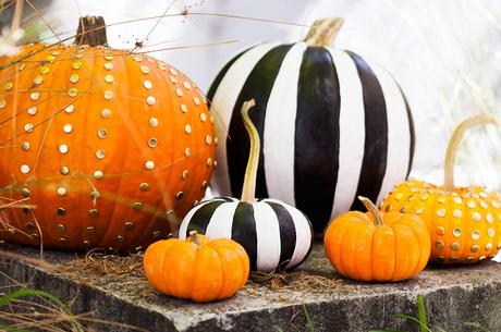 10 IDEAS ORIGINALES Y ELEGANTES DE DECORAR CALABAZAS