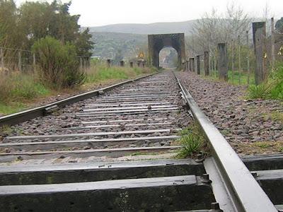 Llegando a la estación Sierra de la Ventana 