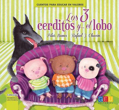LA AUTORA PILAR NAVAS PRESENTA LOS 3 CERDITOS Y EL LOBO