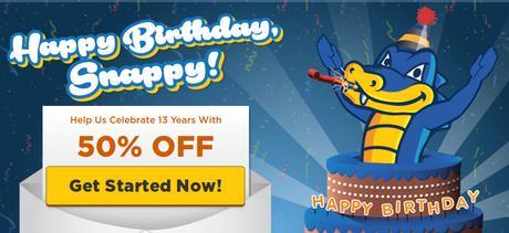 Hostgator cumple 13 y te otorga 50% de descuento en sus planes de Hosting Hostgator aniversario 13