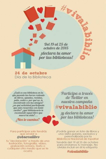 Campaña #vivalabiblio del Observatorio de la Lectura y el Libro