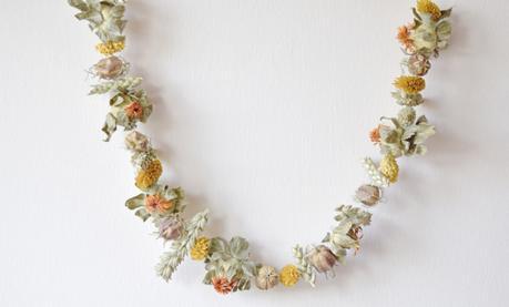 Guirnalda de flores secas/ Dry flowers garland DIY. Dry flowers garland #fall #autumn