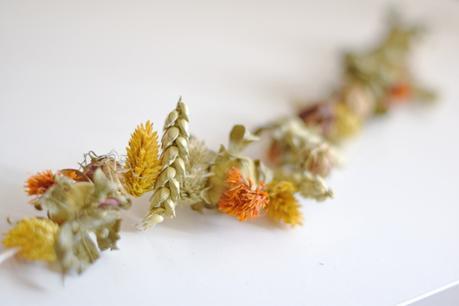 DIY. Dry flowers garland #fall #autumn 