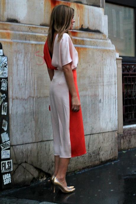 VESTIDO DE FIESTA BICOLOR. Una noche en París.