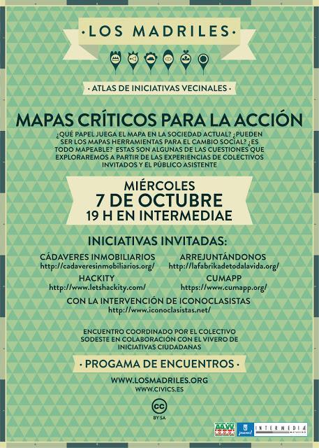 Encuentros #LosMadriles: mapas, cultura abierta, participación y urbanismo