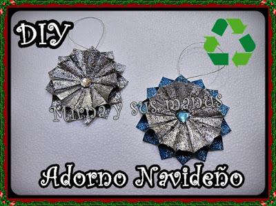 Diy. Como hacer un adorno navideño reciclando