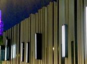 Imágenes nocturnas centro cultural diseñado a-cero getafe