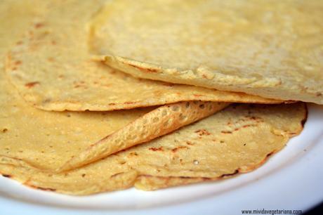 Crepes con harina de garbanzo (veganos + sin gluten)
