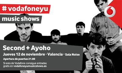 Vodafone Yu Music Shows: Second en Valencia (12.Noviembre.2015)