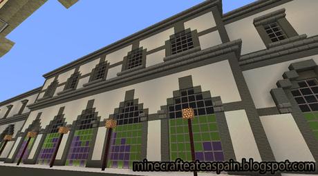 Réplica Minecraft del Museo del Ferrocarril de Asturias, España.