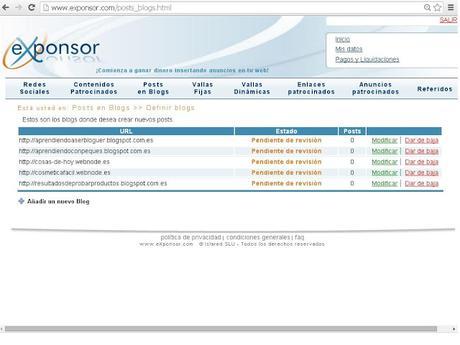 Como monetizar tu blog con Exponsor.com Como monetizar tu blog con Exponsor.com