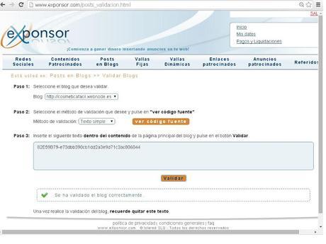 Como monetizar tu blog con Exponsor.com Como monetizar tu blog con Exponsor.com