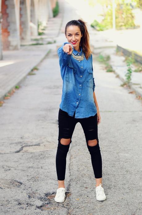 LOOK CON CAMISA VAQUERA LOOK CON CAMISA VAQUERA