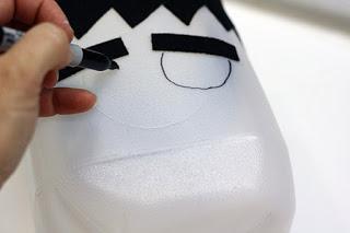 Como hacer un Frankestein que brilla en la oscuridad Como hacer un Frankestein que brilla en la oscuridad