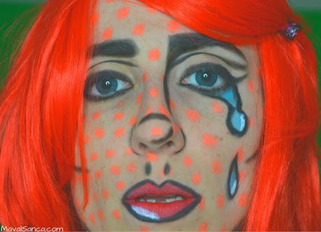 Maquillaje Halloween/Carnaval - Personaje de Comic Fácil con Productos Low Cost: Concurso de Maquillalia #maquihalloween