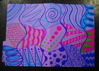 Decoraciones en las carpetas ( segunda parte )