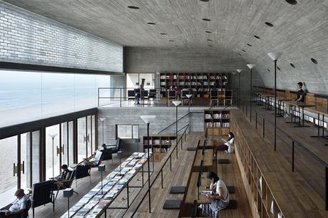 Biblioteca a orillas del Pacífico