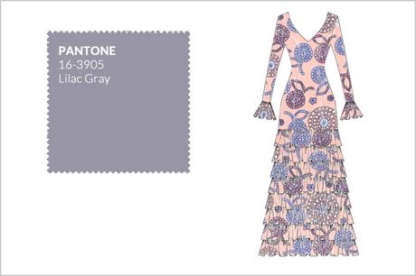 Color Pantone Lilac Flamenca