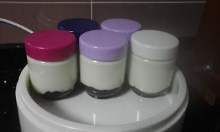 YOGUR DE QUESO Y MERMELADA DE CEREZA