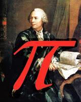 Leonhard Euler justo después de decidirse por la letra griega para denominar a la constante pi.