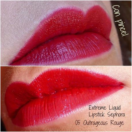 Extreme liquid lipstick de Sephora (labial líquido de larga duración que se seca en 5 segundos)