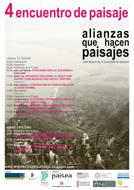 4º encuentro de paisaje en Valencia