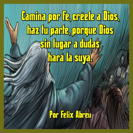 No temas, camina en medio del mar