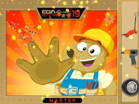 Ejemplos de advergaming Final de pantalla de EGA Master Tool Game