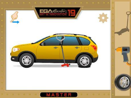 Ejemplos de advergaming Ejemplo de pantalla de EGA Master Tool Game