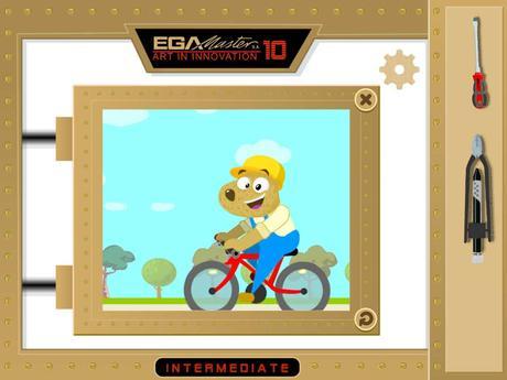 Ejemplos de advergaming Pantalla de ayuda de EGA Master Tool Game