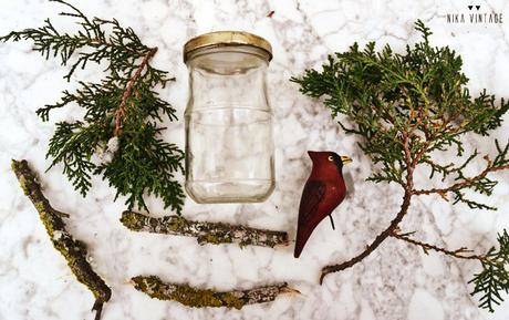 diy, hazlo tu mismo, do it your self, halloween, cardenal, bote de cristal, diorama, fanal, campana cristal