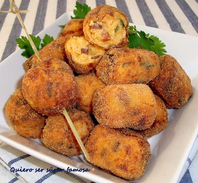 Croquetas de chorizo para aperitivo