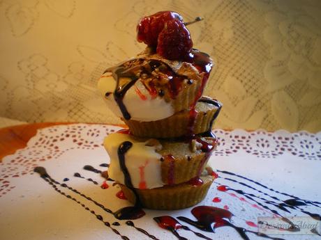 Bocaditos de calabaza con chocolate blanco y nueces